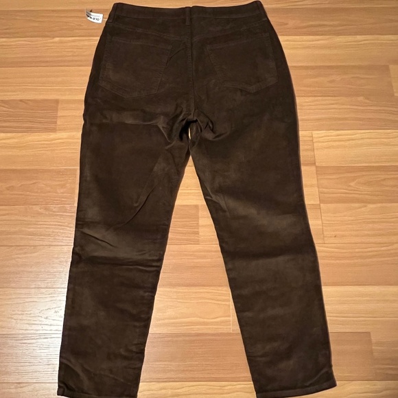 Old Navy High-Waisted OG Straight Corduroy Ankle Pants, Brown, Size 12 - Picture 4 of 6